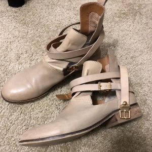 Steve Madden Leather Cutout Booties